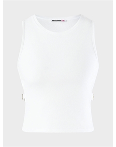 Топ с разрезами по бокам, белый Patrizia pepe