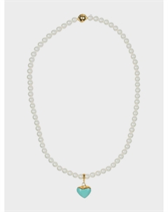 Колье с подвеской "сердце", бирюзовый Tais