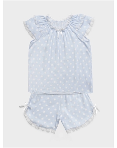 Пижама в горошек с кружевом Amiki