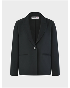Пиджак классический однобортный, черный Patrizia pepe