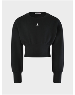 Свитшот укороченный, черный Patrizia pepe