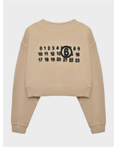 Укороченный свитшот с лого Mm6