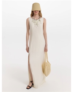 Платье макси из льна и вискозы Love republic