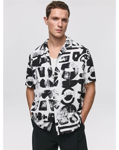 Рубашка из вискозы с принтом Sela