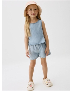 Джинсовые шорты из хлопка и лиоцелла для девочек Sela