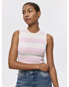 Вязаный топ в полоску Sela