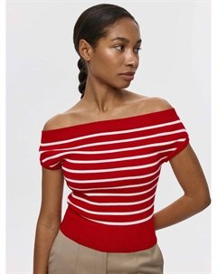 Вязаный топ с открытыми плечами Sela