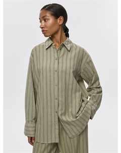 Рубашка оверсайз из смесового льна Sela