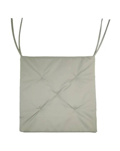 Подушка для стула 40x40 см цвет светло-серый Linen way