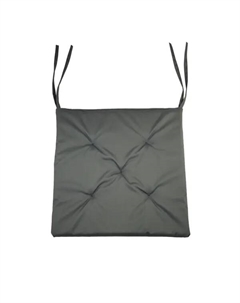 Подушка для стула 40x40 см цвет стальной Linen way