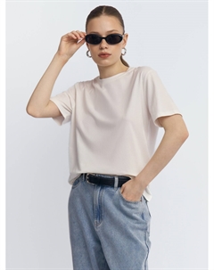 Однотонная футболка трикотажная Zolla