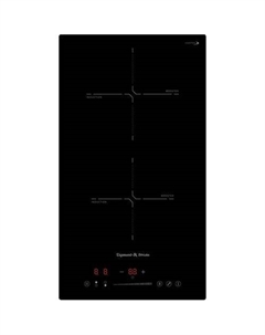 Индукционная варочная поверхность ZIGMUND & SHTAIN CI 60.3 B, конфорок: 2 шт., стеклокерамика, независимая, черный Zigmund & shtain