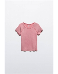 Футболка-топ в рубчик с вареным эффектом Befree