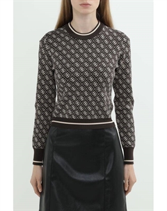 Джемпер с принтом из монограмм бренда Guess