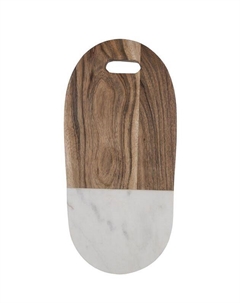 Разделочная доска мрамора и акации для сервировки Borghouse