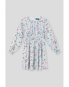 Платье на эластичном поясе с принтом Silver spoon life