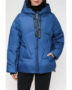 Пуховик утепленный с капюшоном и молниями на рукавах Belucci