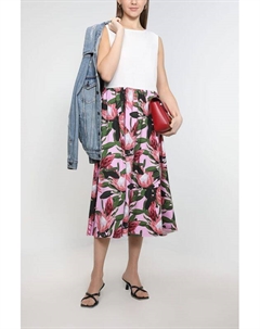 Платье миди с цветочным принтом Belucci