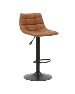 Стул барный DALLAS 430х450х850(1060) мм полиуретан/металл коричневый Нет марки