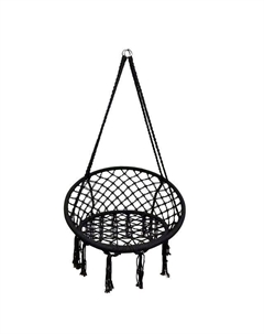 Гамак-кресло подвесное BLACK 0,8х0,6х1,2м черный сталь, хлопок, полиэстер (до 120кг) Нет марки