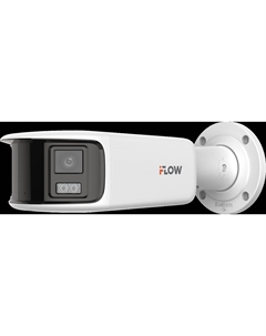 IP-камера F-IC-2284PCMS/A 4 мм, уличная, корпусная, 8 Мпикс, CMOS, до 5120x1440, до 12.5 кадров/с, LED подсветка 40м, POE, -40 °C/+60 °C, белый (311330450) Iflow