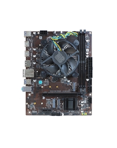 Материнская плата с процессором и кулером H510M-K, Socket1200, Intel Core i5-10600, Intel H510, 2xDDR4, PCI-Ex16, 3SATA3, 5.1-ch, GLAN, 4 USB 3.0, HDMI, DP, mATX, Retail (BT-H510M-K-10600) Basetech