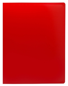 Папка с зажимом пластик, красный (-ECB04PRED) Buro