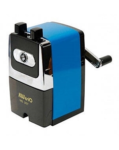 Точилка для карандашей механическая 307Ablue, контейнер для стружки, 1 отверстие (307A-BLU) Kw-trio