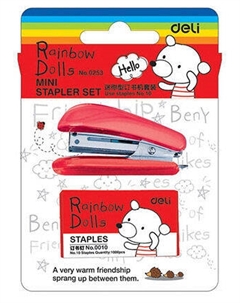 Степлер ручной до 12 листов, 40 скоб, ассорти, Mini N10 (E0253) Deli