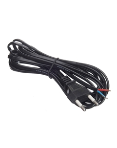 Кабель питания Europlug(M)-без разъема, 3 м, черный (56159) Netko
