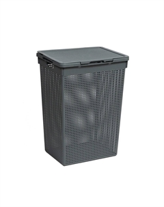 Корзина для белья Violet Лофт 615х450х260 мм 50 л серая (5650018)