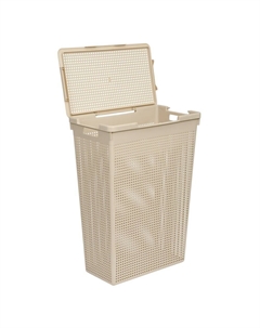 Корзина для белья Violet Лофт 615х450х260 мм 50 л латте (5650020)