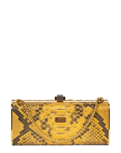 Клатч из кожи питона Como в металлической раме А025 Boa