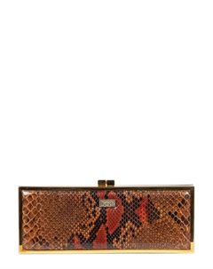 Клатч из кожи питона City Cell в металлической раме А011 Boa
