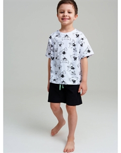 Комплект трикотажный фуфайка футболка шорты Playtoday