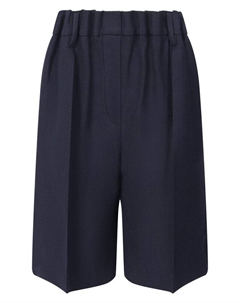 Шорты из вискозы и льна Brunello cucinelli