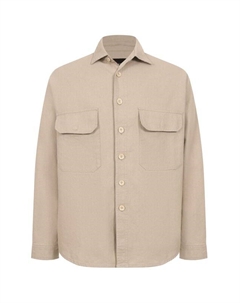 Рубашка изо льна и хлопка White sand