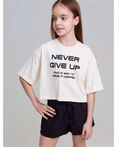 Фуфайка трикотажная для девочек (футболка) Playtoday tween