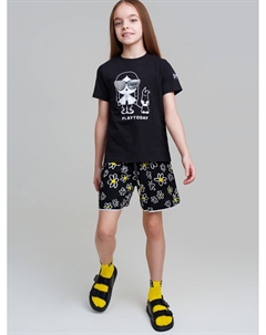 Фуфайка трикотажная для девочек (футболка) Playtoday tween