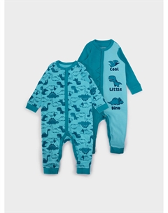 Комбинезон детский трикотажный для мальчиков, 2 шт в комплекте Playtoday newborn