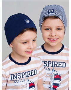 Шапка трикотажная для мальчиков, 2 шт в комплекте Playtoday kids