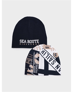 Шапка трикотажная для мальчиков, 2 шт в комплекте Playtoday kids