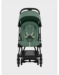 Коляска прогулочная Coya matt black leaf green+бампер и дождевик Cybex