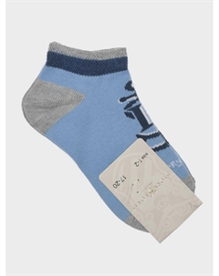 Голубые спортивные синим носки с лого Story loris