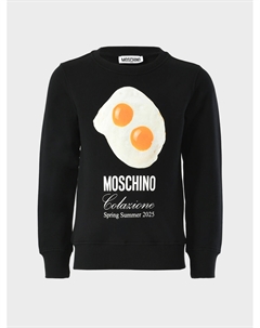 Свитшот черного цвета с принтом Moschino