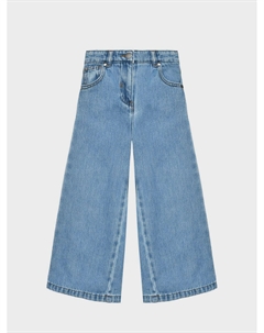 Джинсы с вышитым лого, голубые Stella mccartney