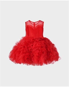 Красное платье с юбкой из фатина Sasha kim