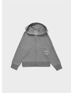 Куртка спортивная с пальмой из пайеток, серая No21