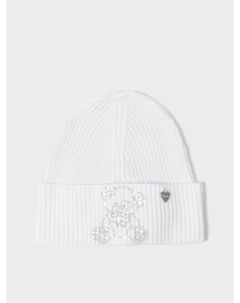 Шапка со стразами, белая Il trenino