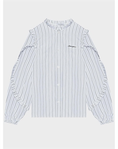 Рубашка в полоску с рюшами Dolce&gabbana